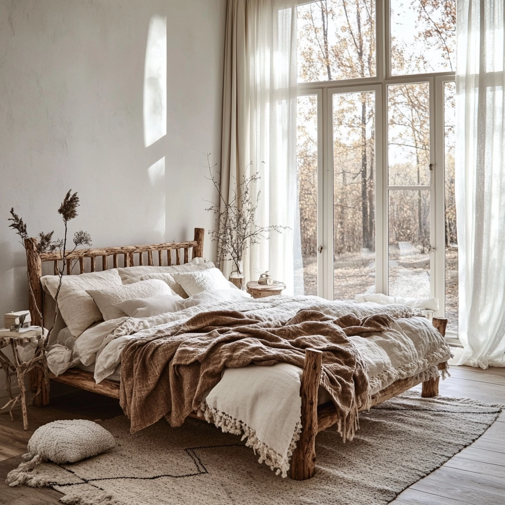 feminine farmhouse bedroom 78
