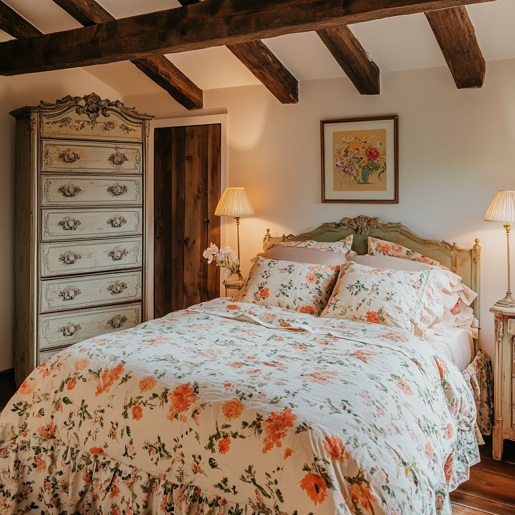 french farmhouse bedroom decor 36