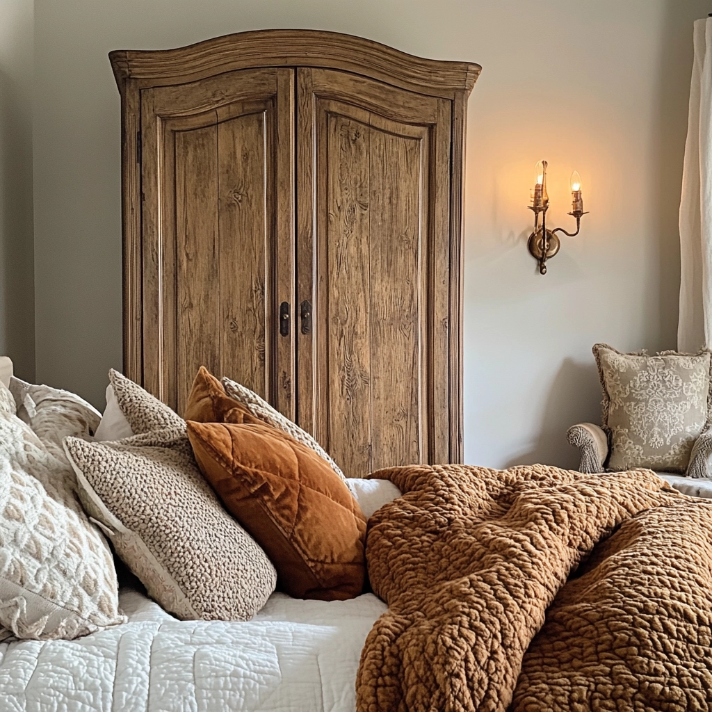 french farmhouse bedroom decor 43