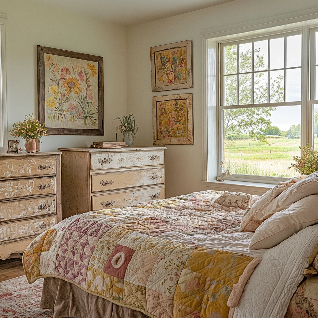 french farmhouse bedroom ideas 20
