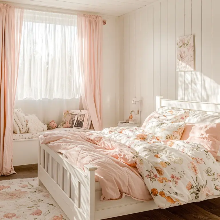 girls farmhouse bedroom 1
