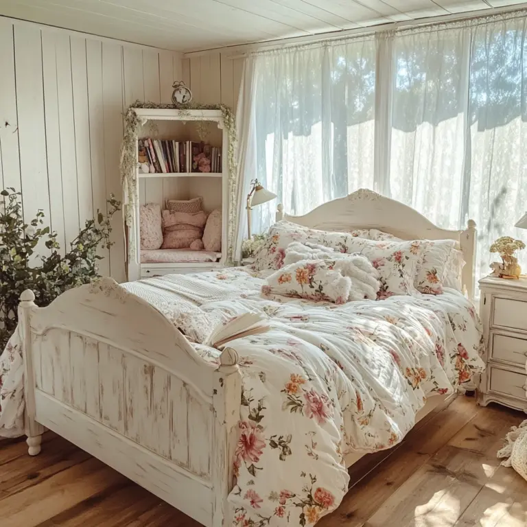 girly farmhouse bedroom 1