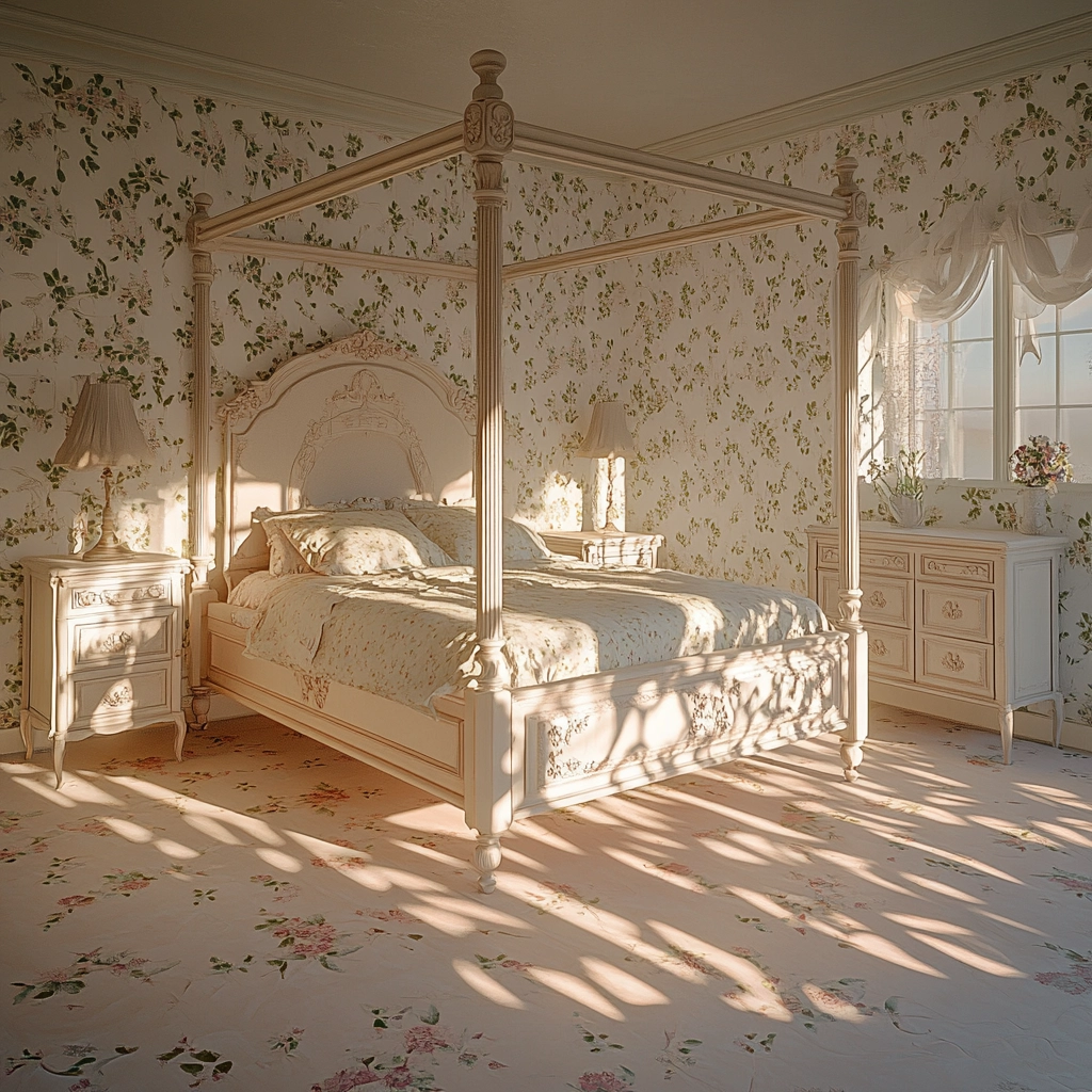 girly farmhouse bedroom 18