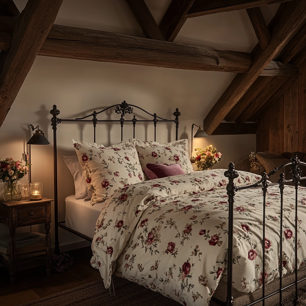 girly farmhouse bedroom 29