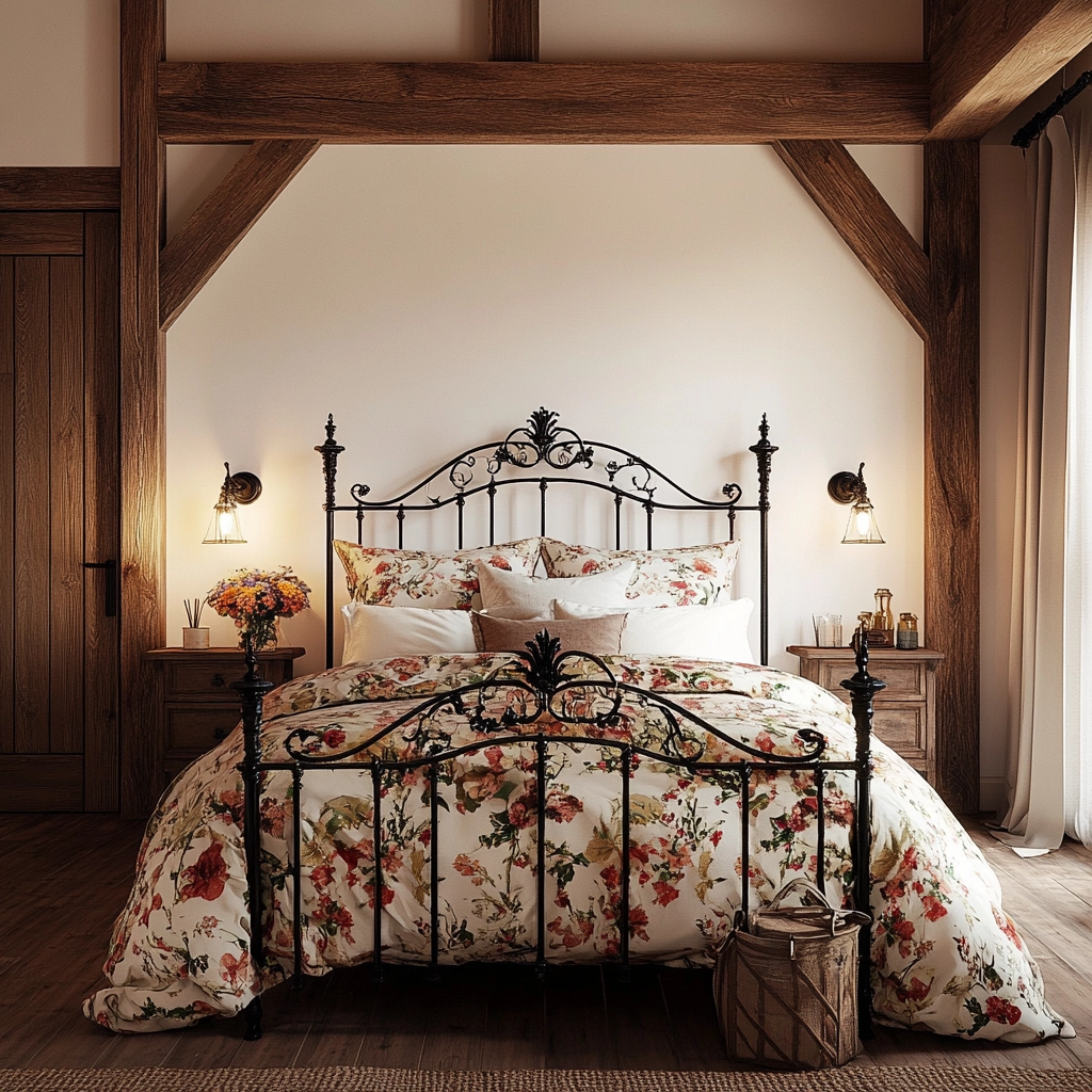 girly farmhouse bedroom 30