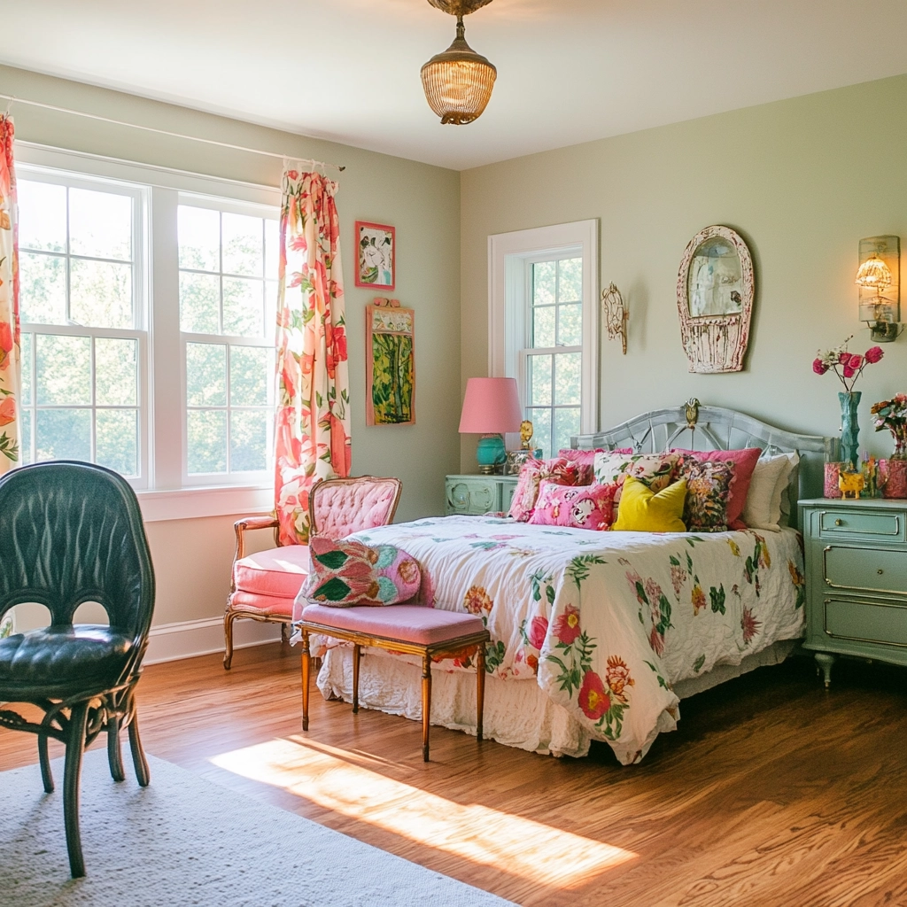 girly farmhouse bedroom 35