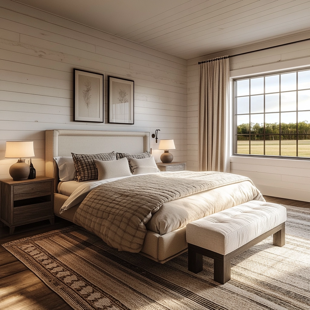 girly farmhouse bedroom 46
