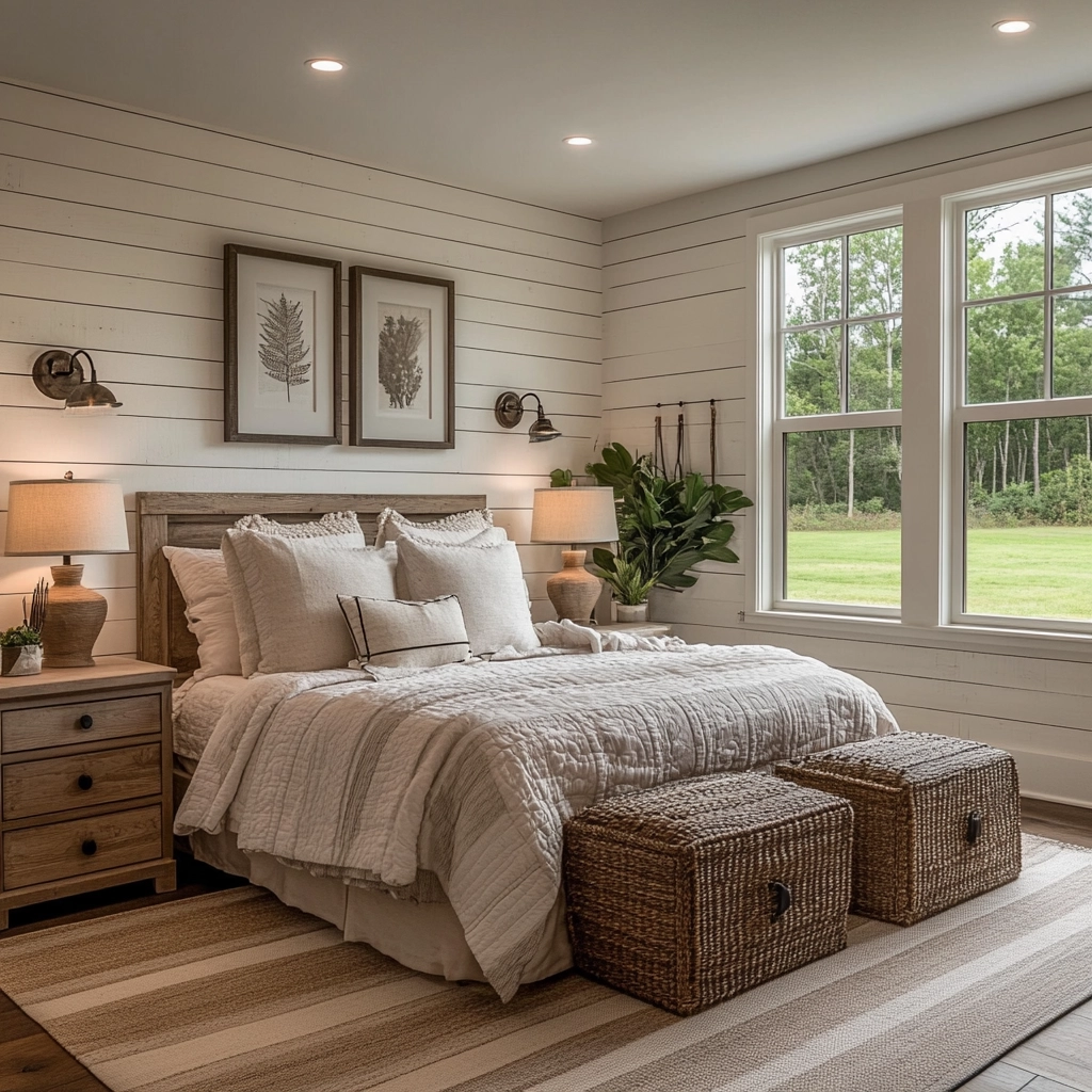 girly farmhouse bedroom 47