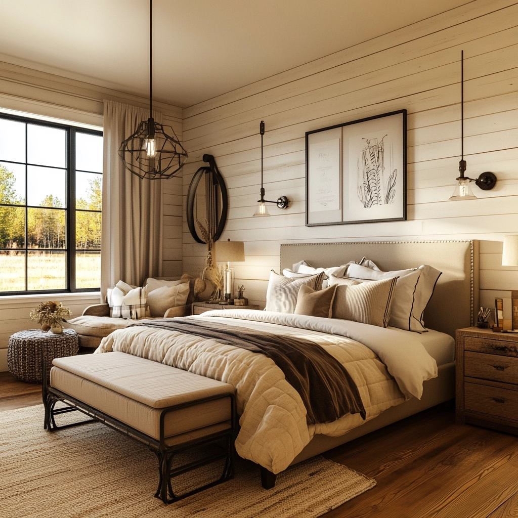 girly farmhouse bedroom 48