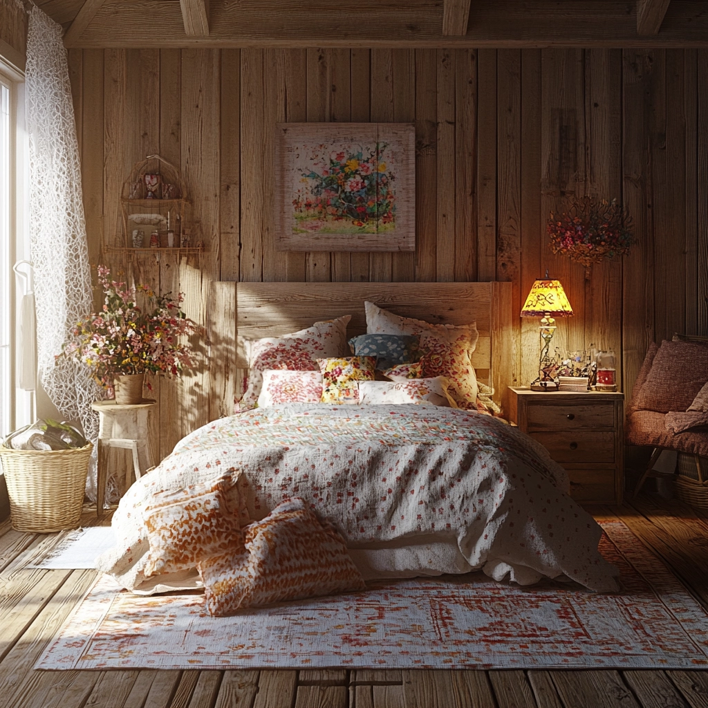 girly farmhouse bedroom 62