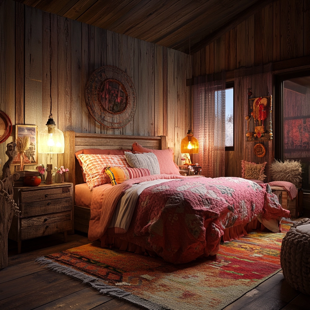 girly farmhouse bedroom 63