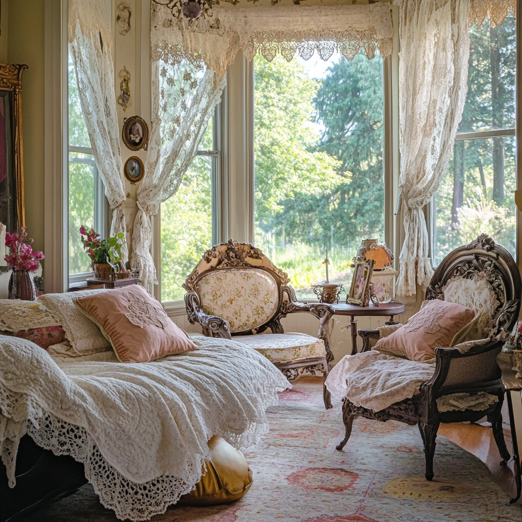 girly farmhouse bedroom 74