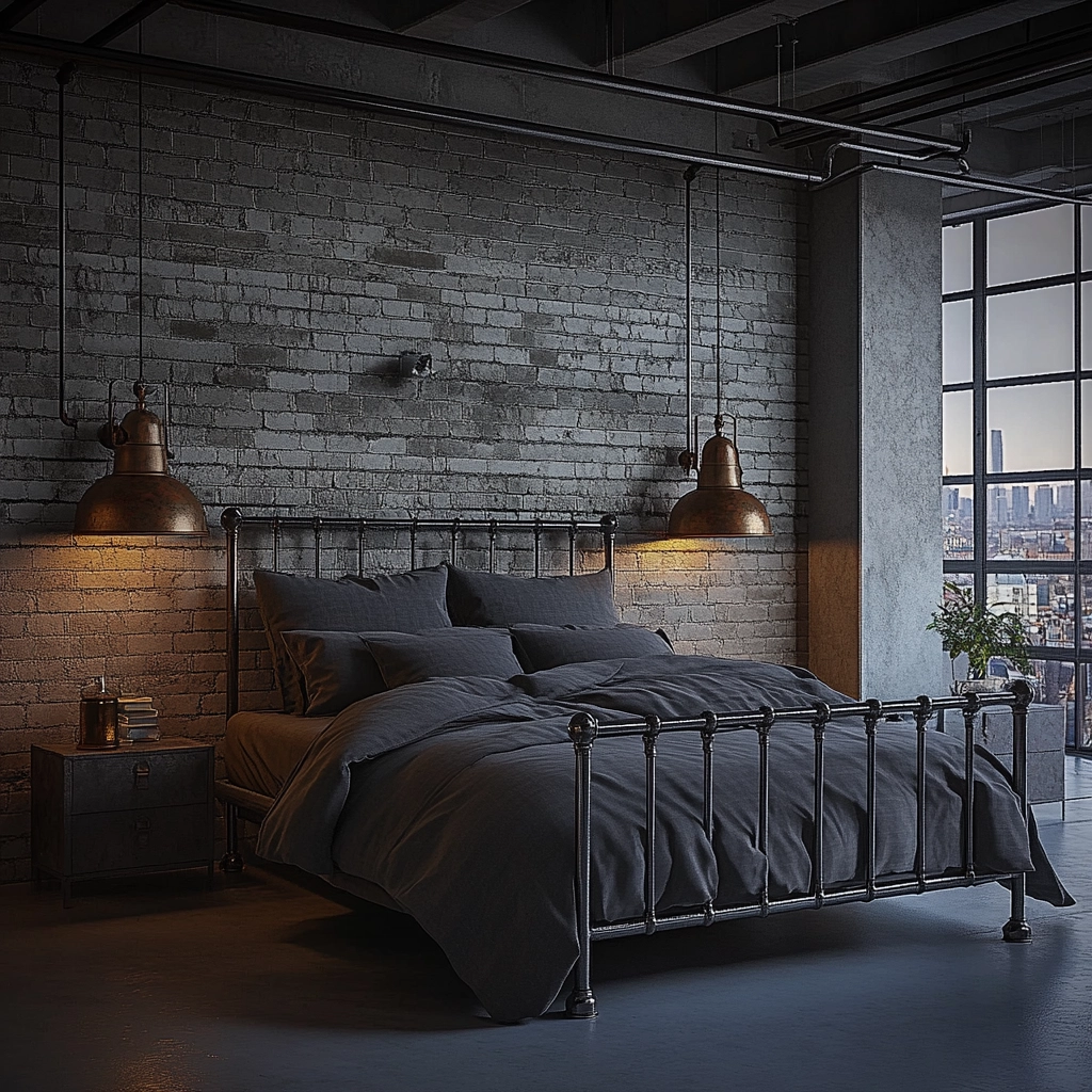 gray farmhouse bedroom 14