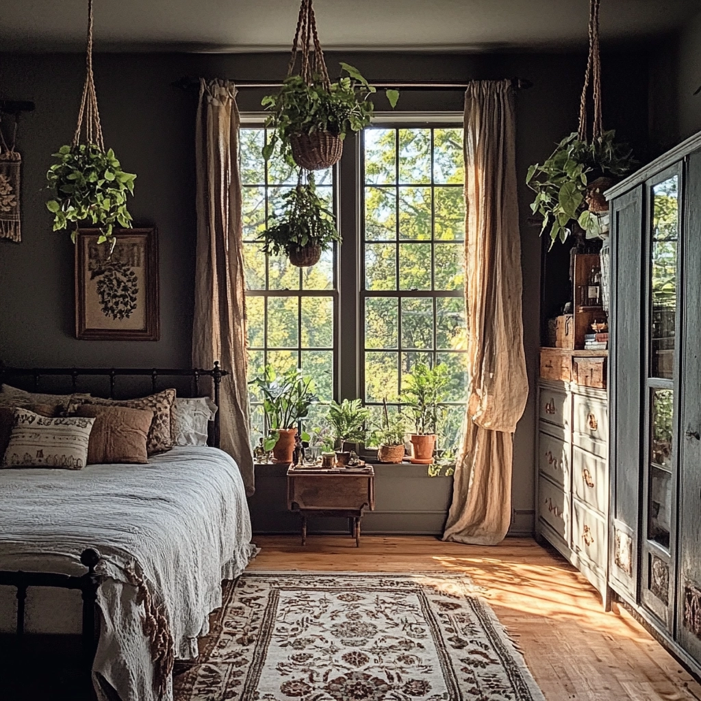 gray farmhouse bedroom 17