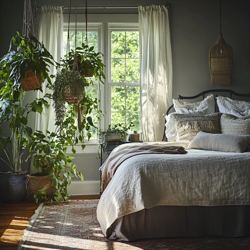 gray farmhouse bedroom 19