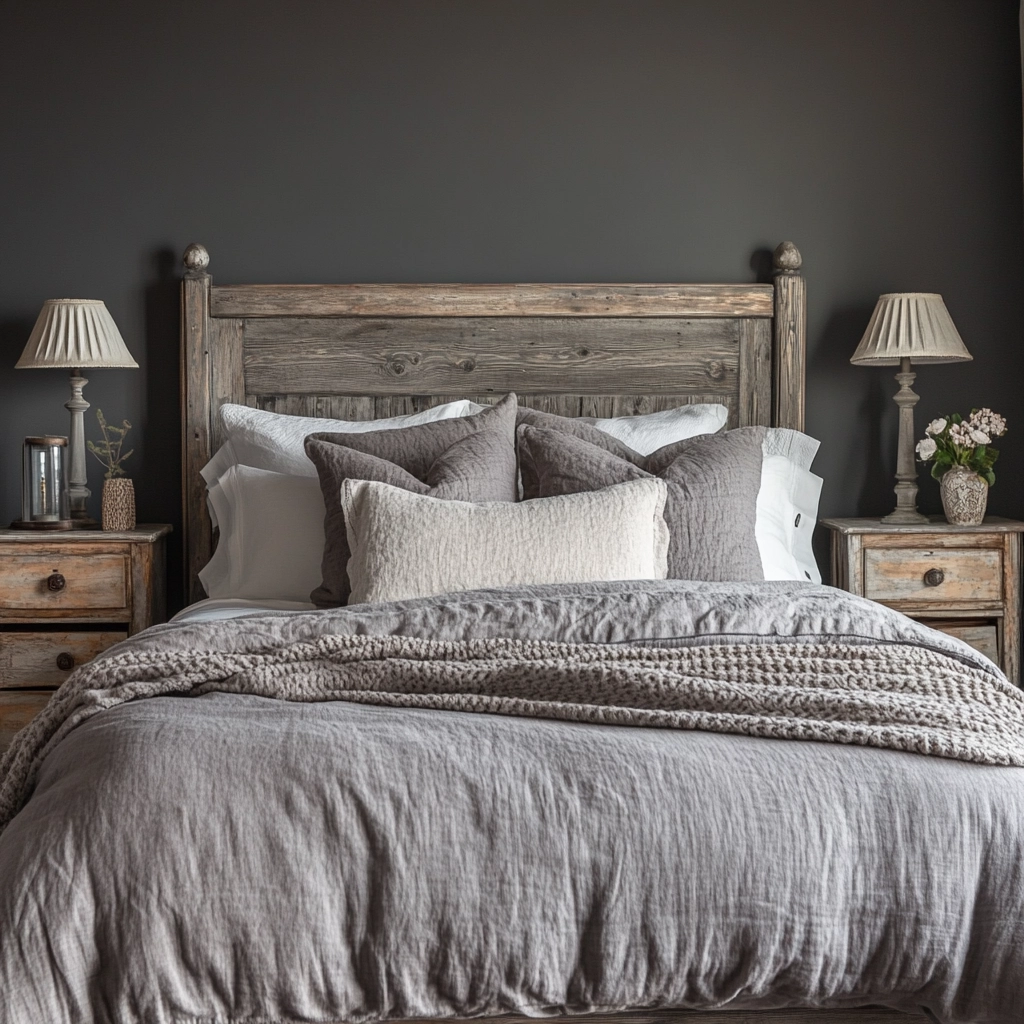 gray farmhouse bedroom 2