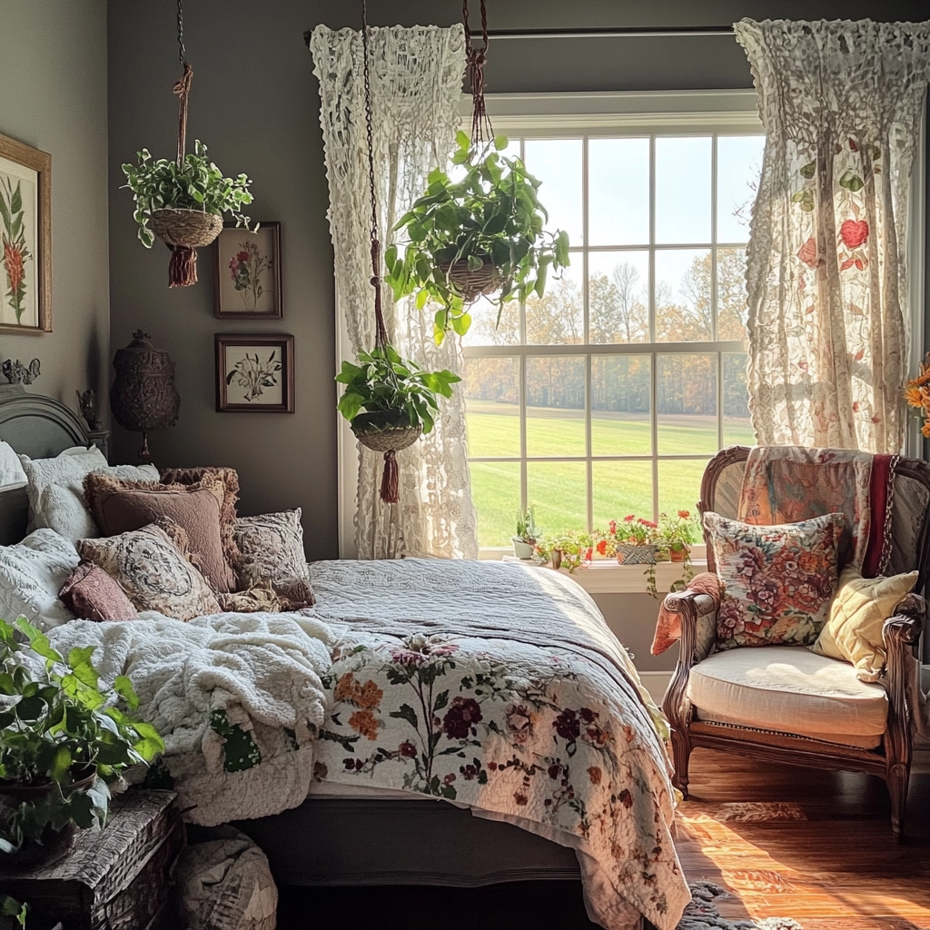 gray farmhouse bedroom 20