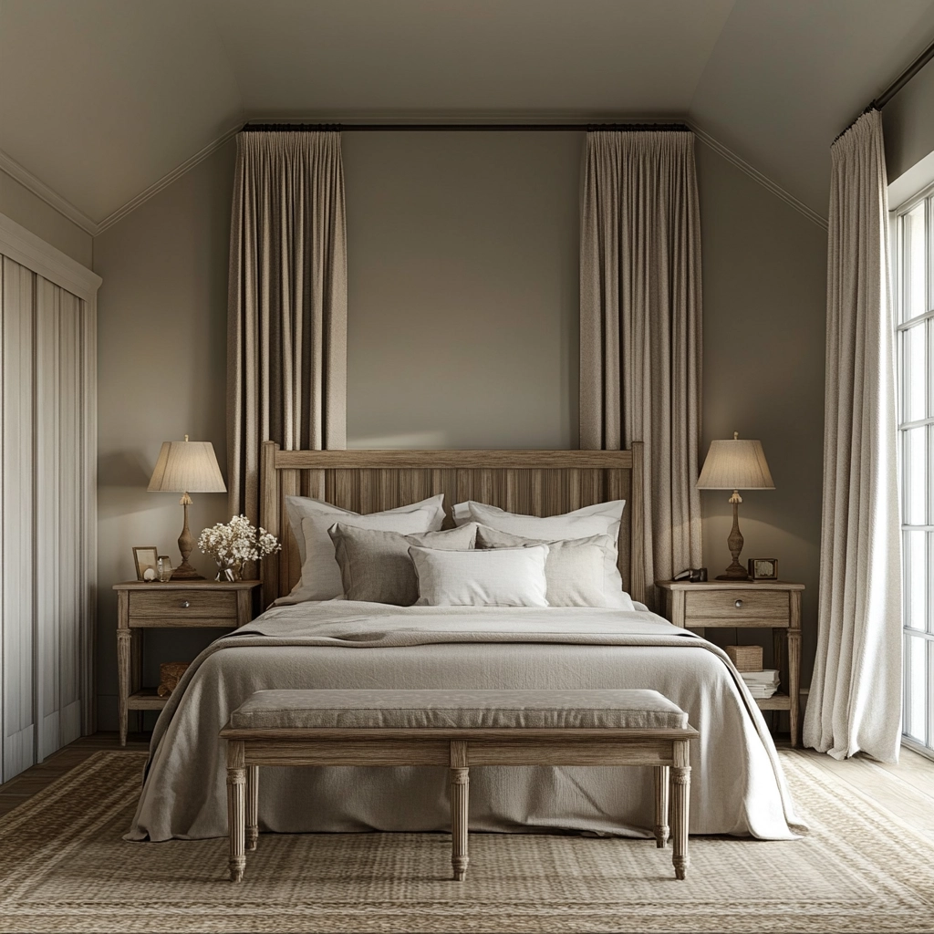 gray farmhouse bedroom 24