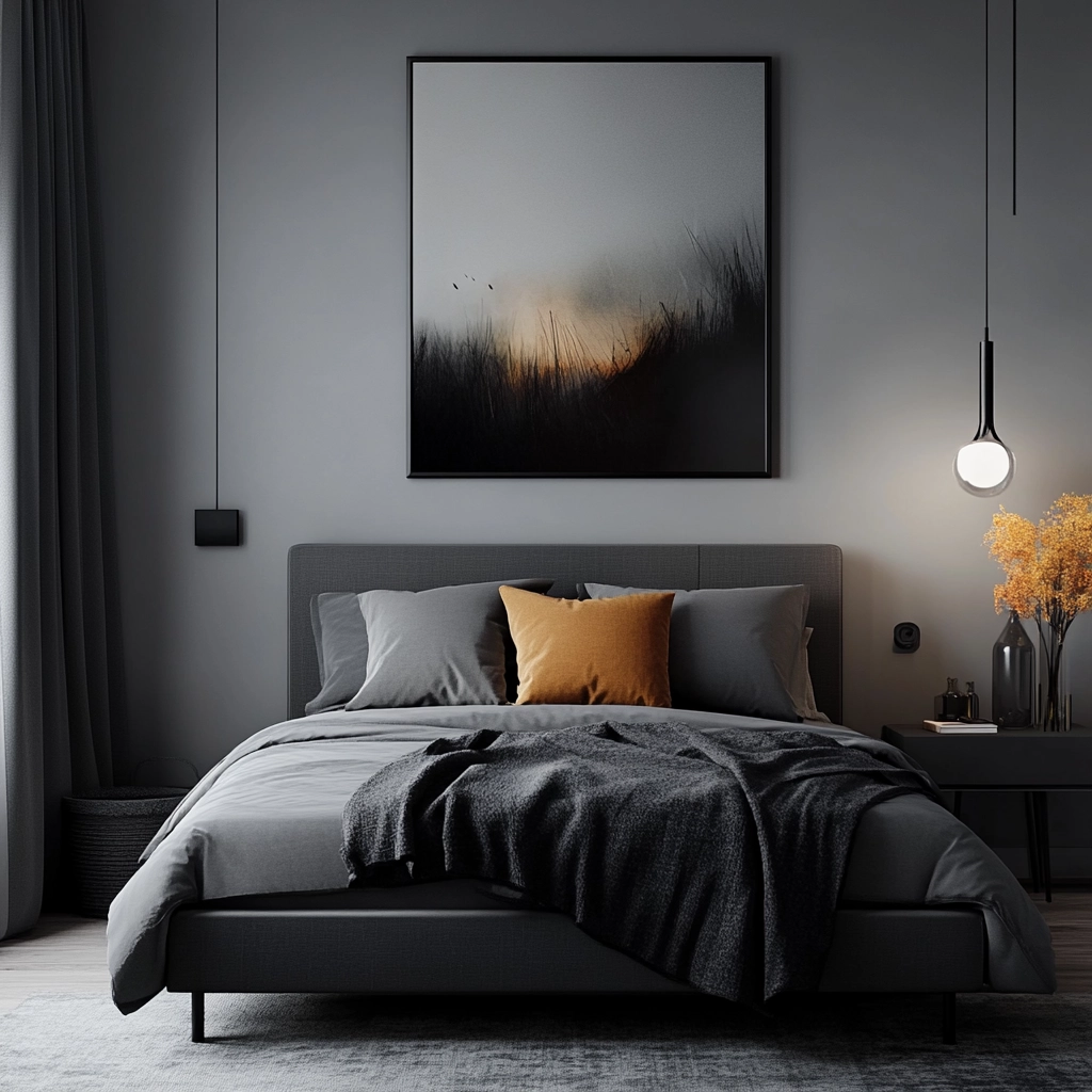 gray farmhouse bedroom 26