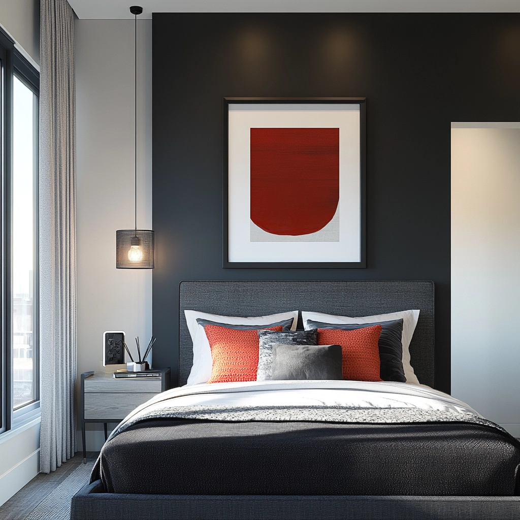 gray farmhouse bedroom 27