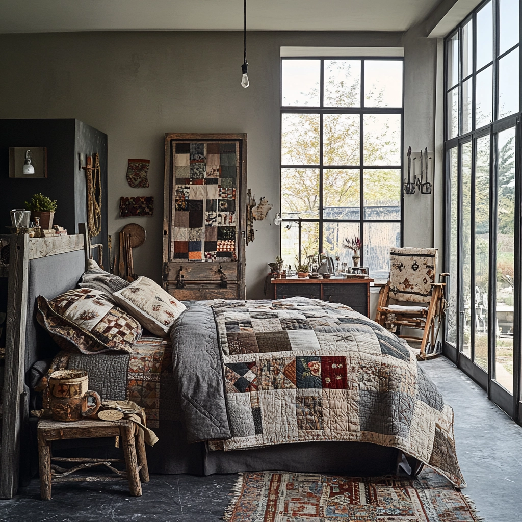 gray farmhouse bedroom 30