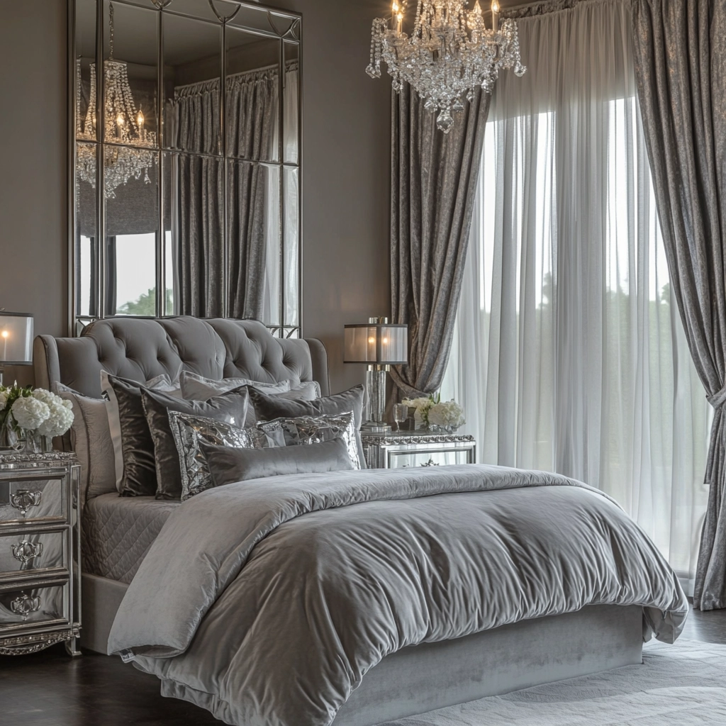 gray farmhouse bedroom 33