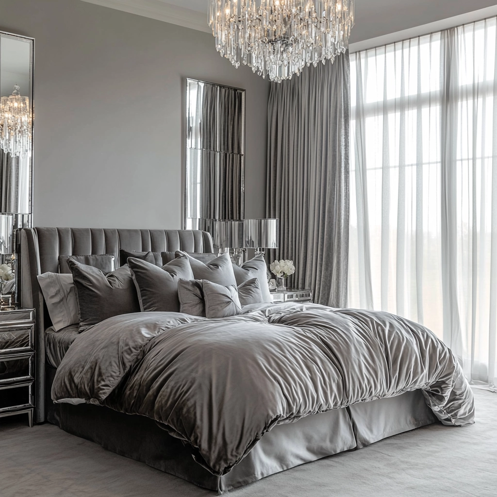 gray farmhouse bedroom 36