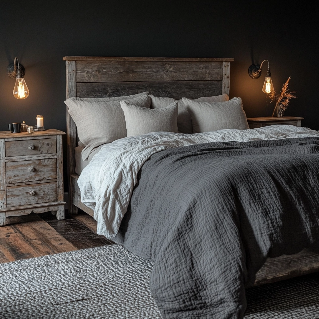 gray farmhouse bedroom 4