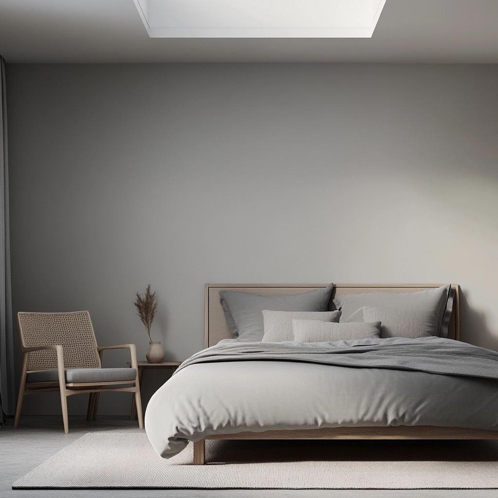 gray farmhouse bedroom 43