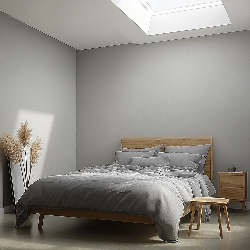 gray farmhouse bedroom 44