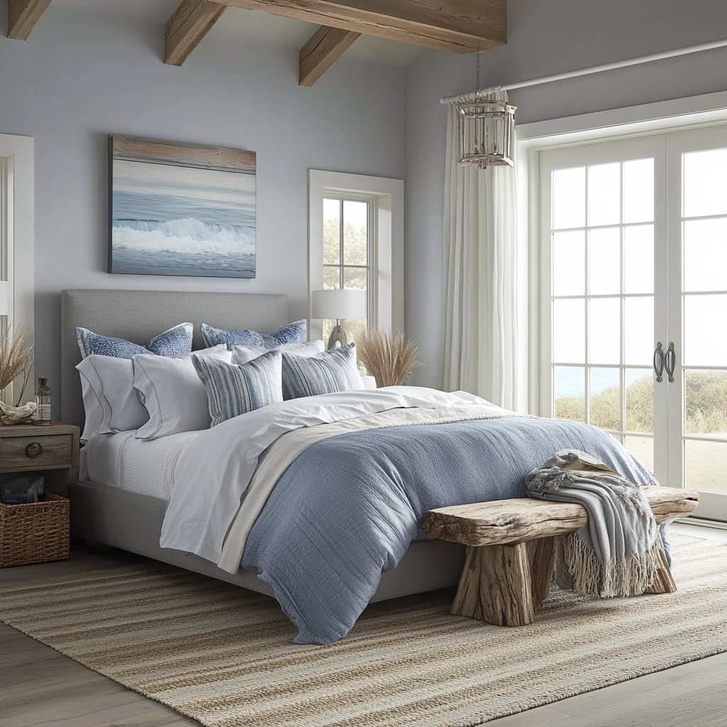gray farmhouse bedroom 45