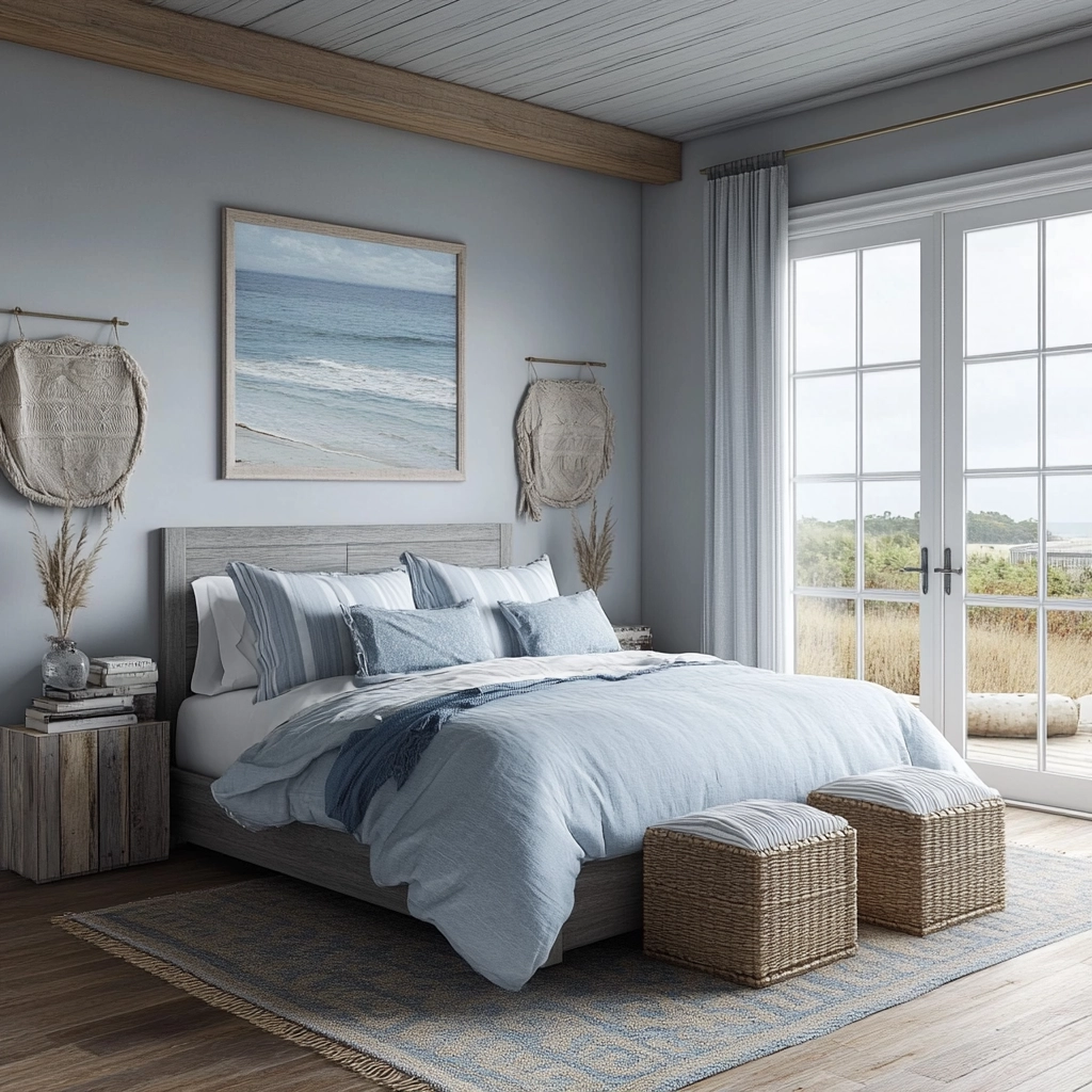 gray farmhouse bedroom 48