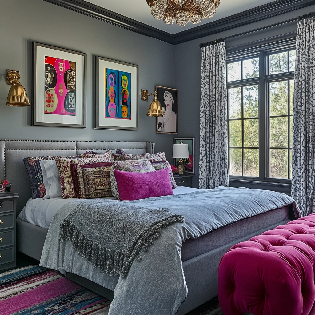 gray farmhouse bedroom 51