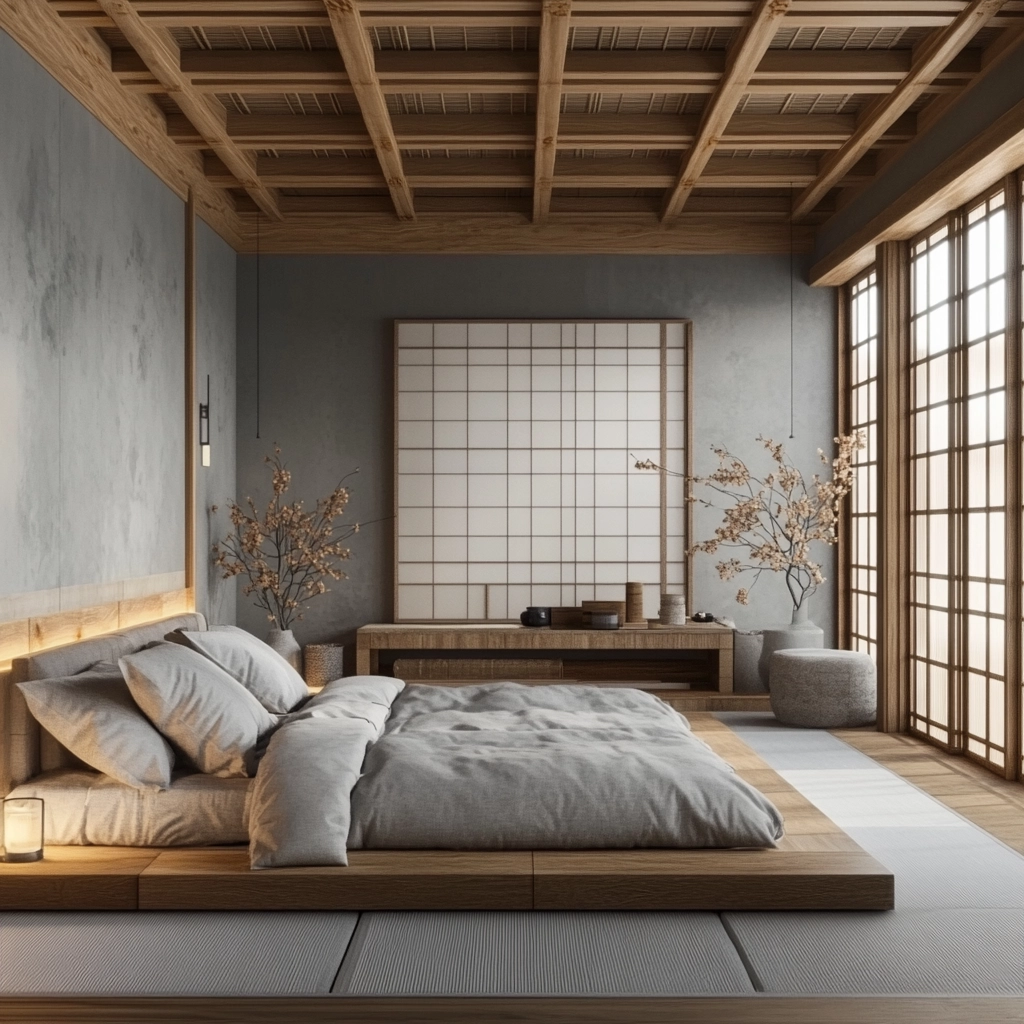 gray farmhouse bedroom 56