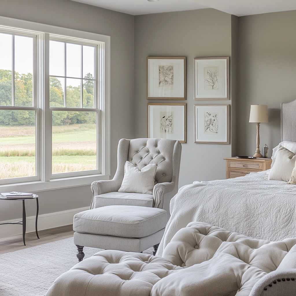 gray farmhouse bedroom 58