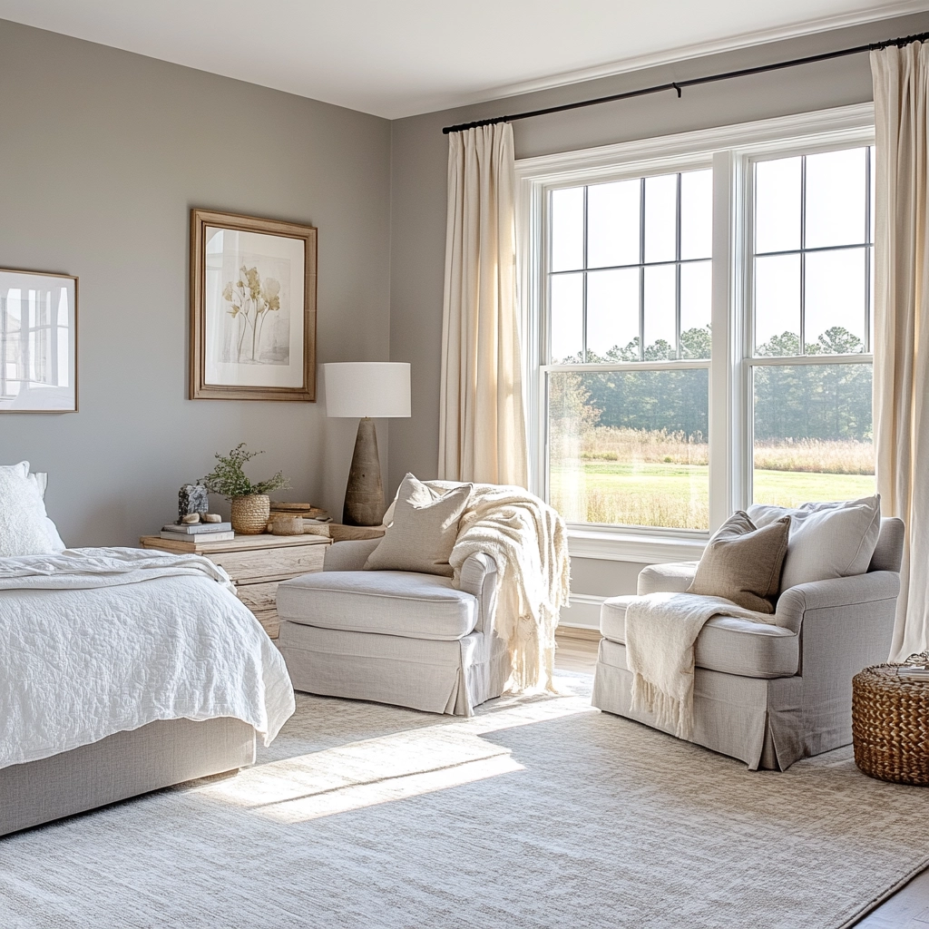 gray farmhouse bedroom 60
