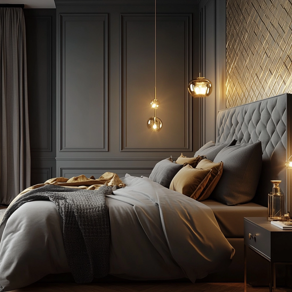 gray farmhouse bedroom 63
