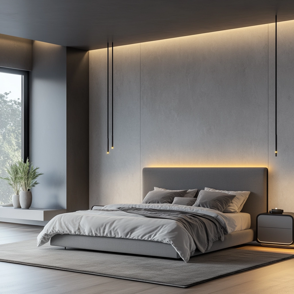 gray farmhouse bedroom 68
