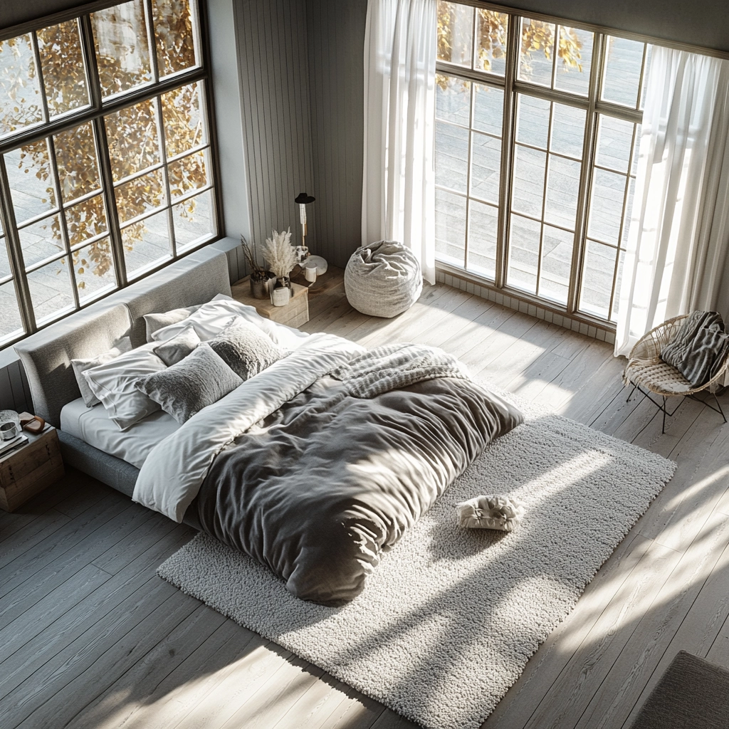 gray farmhouse bedroom 7