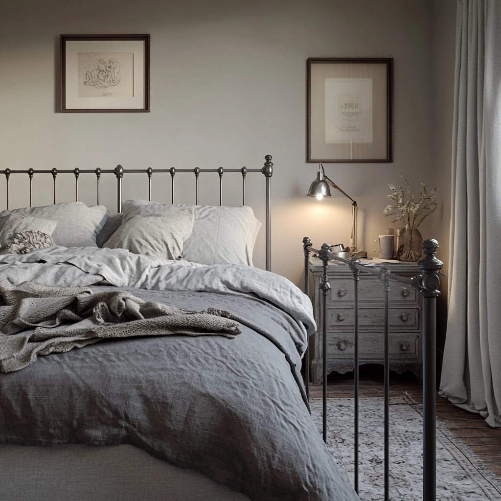 gray farmhouse bedroom 72