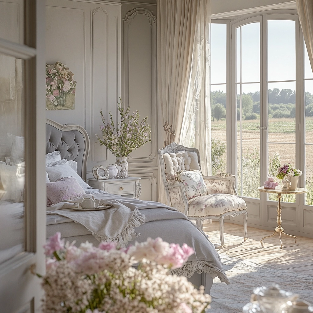 gray farmhouse bedroom 73