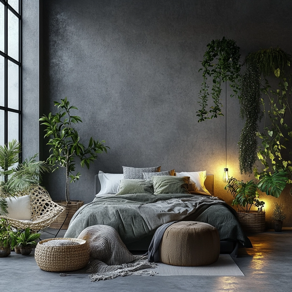 gray farmhouse bedroom 77