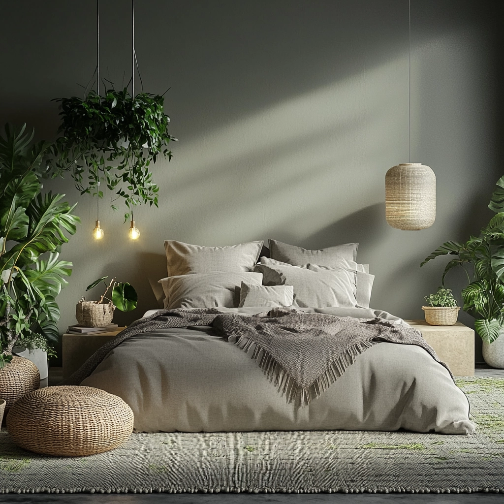 gray farmhouse bedroom 78