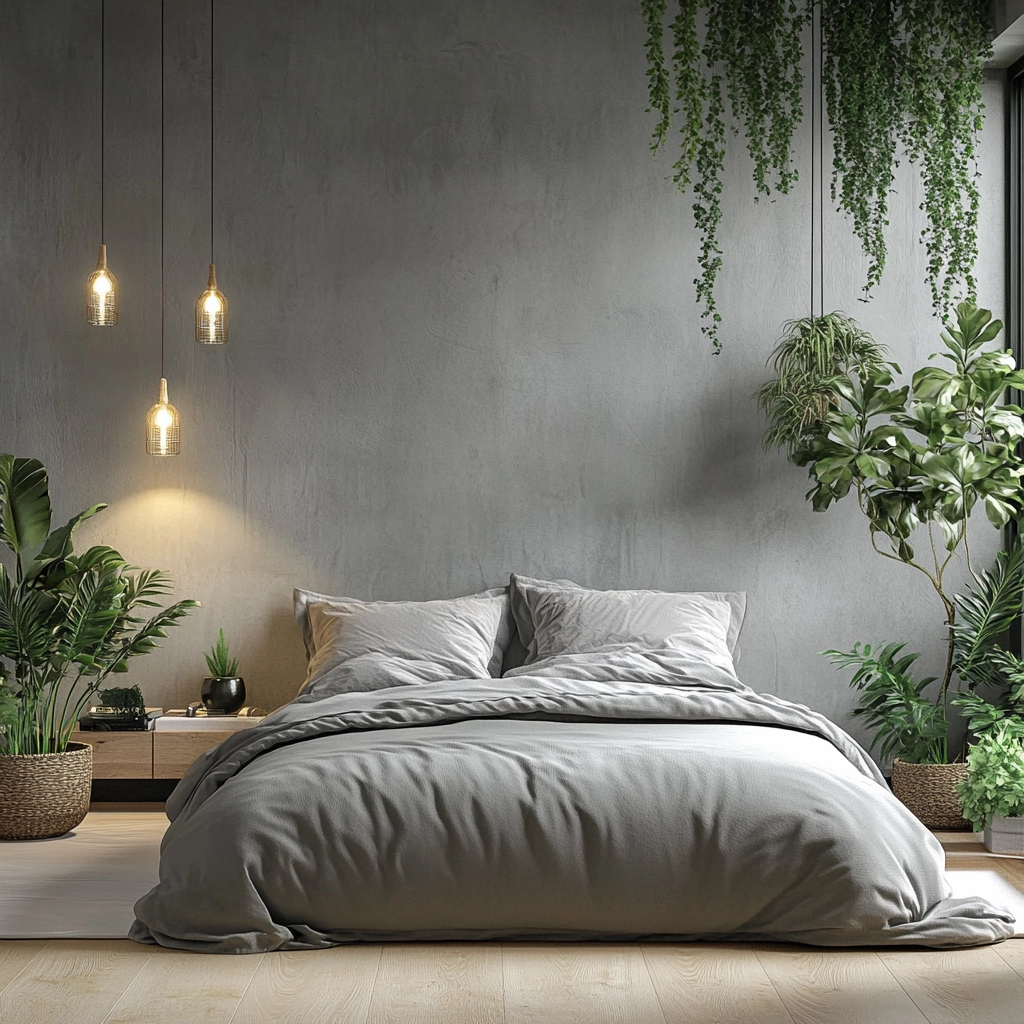 gray farmhouse bedroom 79