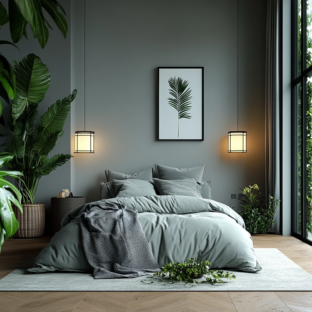 gray farmhouse bedroom 80