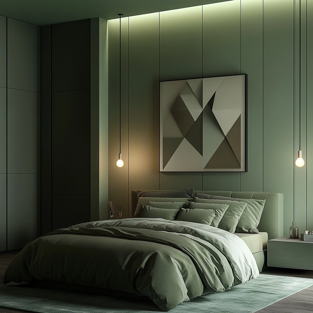 green farmhouse bedroom 11