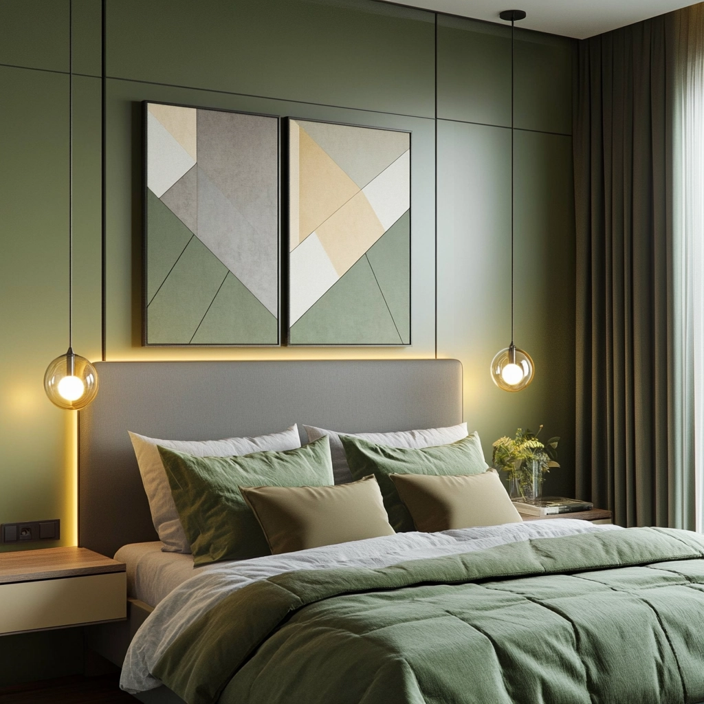 green farmhouse bedroom 12