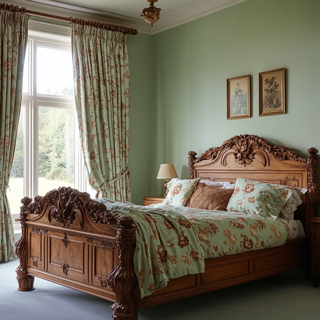 green farmhouse bedroom 17