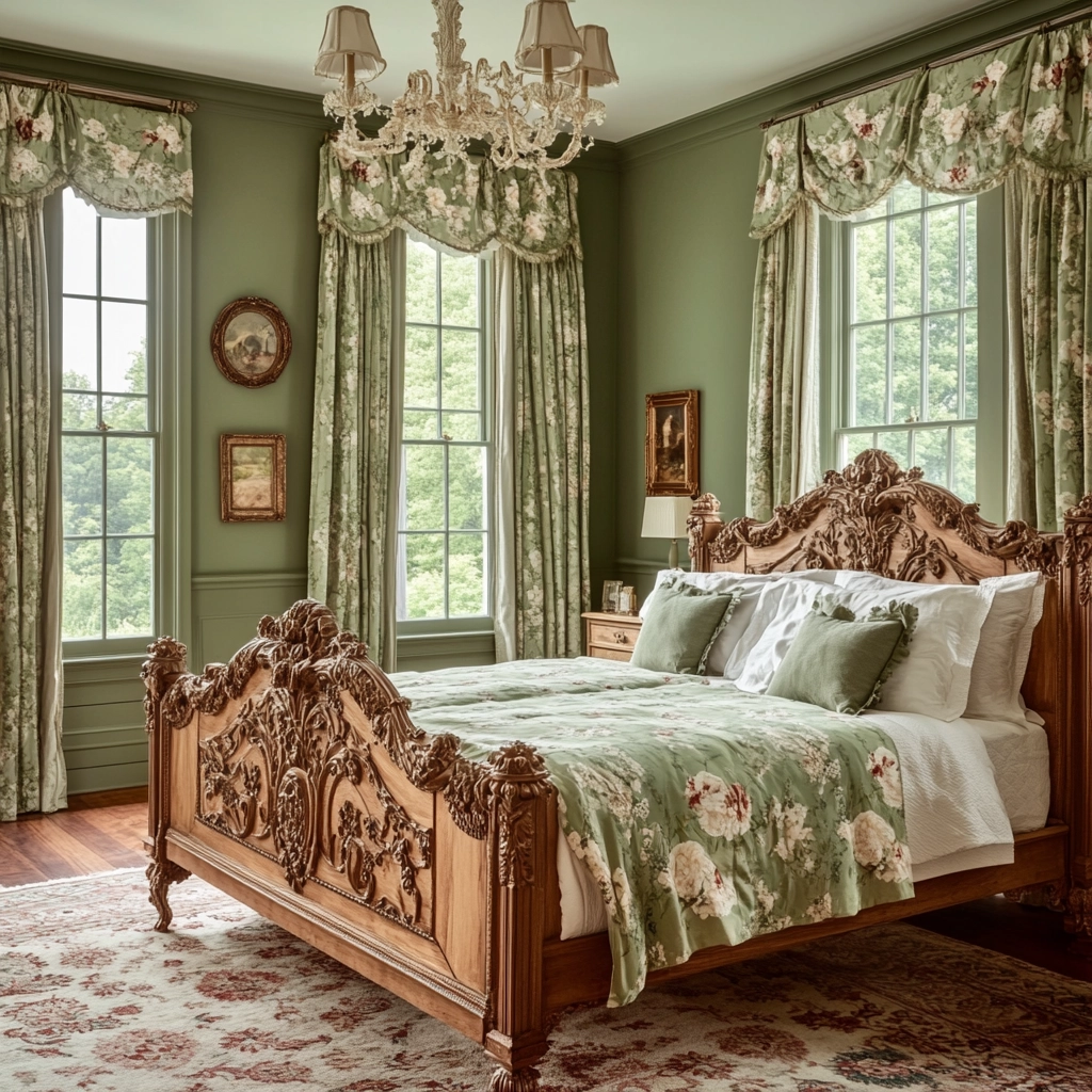 green farmhouse bedroom 18
