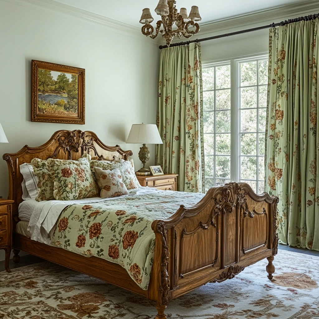 green farmhouse bedroom 20